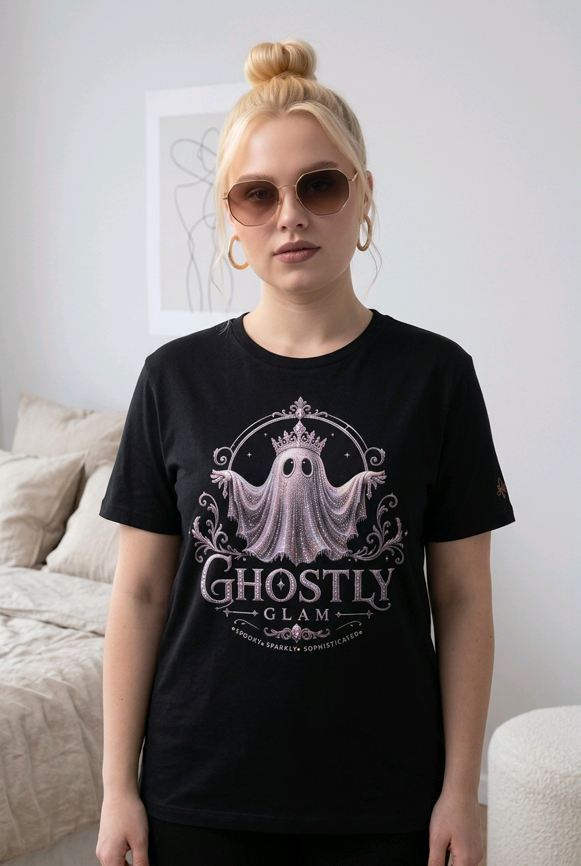 Ghostly Glam Women's Halloween Tee