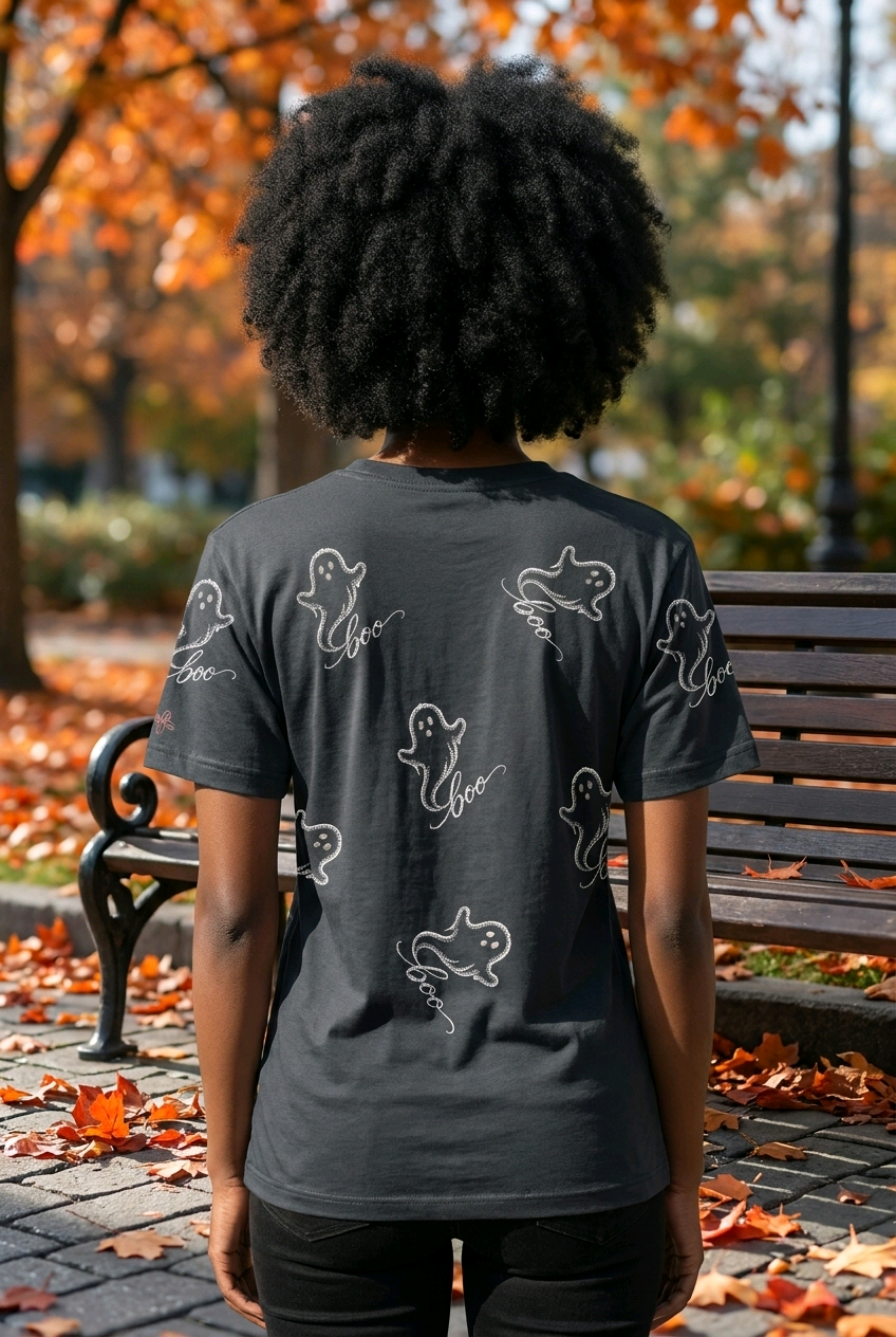 Women’s "Boo" Ghostly Halloween Tee
