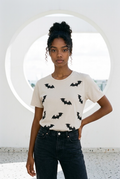 Women’s Bat-titude Graphic Halloween Tee