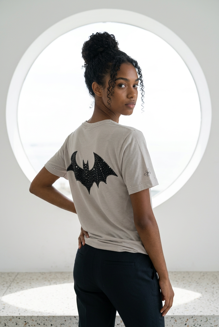 Women’s Bat-titude Graphic Halloween Tee