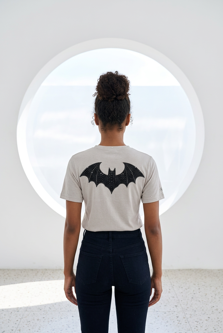 Women’s Bat-titude Graphic Halloween Tee
