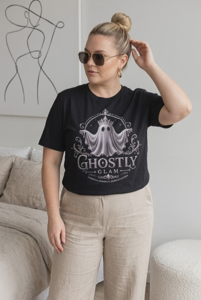 Ghostly Glam Women's Halloween Tee